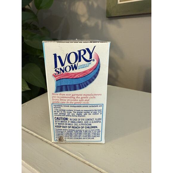 Ivory Snow Gentle Care Laundry Detergent Powder Gentle Cycle 24 OZ 15 Loads NOS - Picture 4 of 6